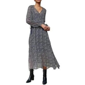 La Ligne Black and White Long Sleeve Dress